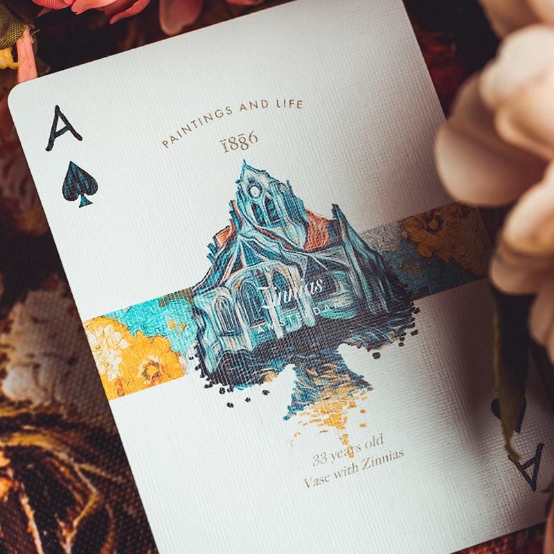 Van Gogh Zinnias (Numbered- Seal) Playing Cards