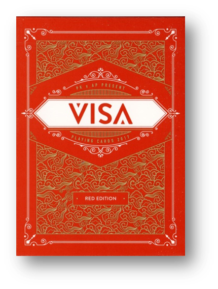 VISA Playing Cards RED