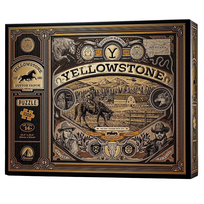 Yellowstone Puzzle by theory11 – Premium 1000 -Teile Puzzle im Western-Design