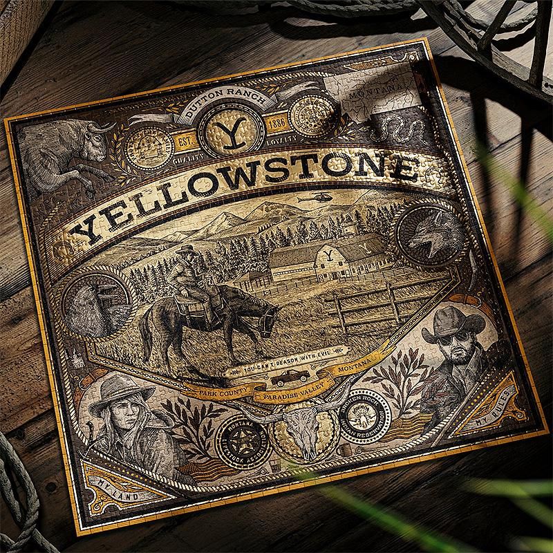 Yellowstone Puzzle by theory11 – Premium 1000 -Teile Puzzle im Western-Design