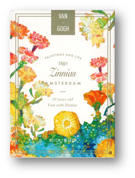 Van Gogh Zinnias (Numbered- Seal) Playing Cards